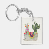 Llamarama Collectie | Glimllama Sleutelhanger (Voorkant Links)