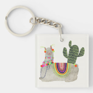 Llamarama Collectie   Glimllama Sleutelhanger