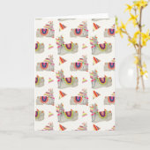 Llamarama Collectie Patroon II Kaart (Gele Bloem)