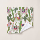 Llamarama Collectie Pattern Bad Handdoek (Wasdoekje)