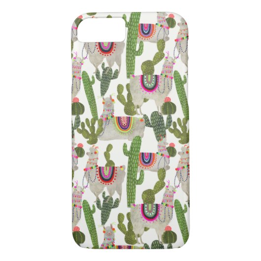 Llamarama Collectie Pattern Case-Mate iPhone Case (Achterkant)