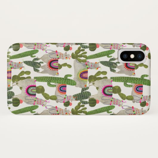 Llamarama Collectie Pattern Case-Mate iPhone Case (Achterkant (horizontaal))