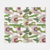 Llamarama Collectie Pattern Fleece Deken (Voorkant (Horizontaal))