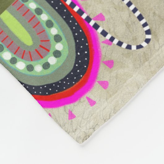 Llamarama Collectie Pattern Fleece Deken (Hoek)