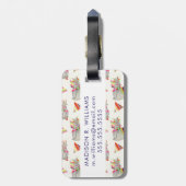 Llamarama Collectie Pattern II Bagagelabel (Achterkant verticaal)