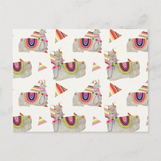 Llamarama Collectie Pattern II Briefkaart (Voorkant)