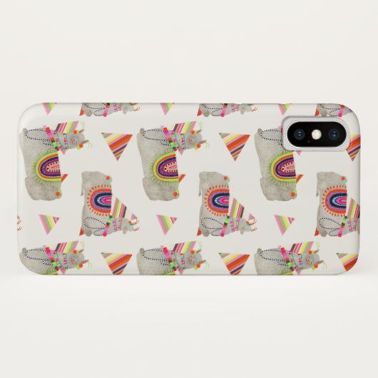 Llamarama Collectie Pattern II Case-Mate iPhone Case (Achterkant (horizontaal))