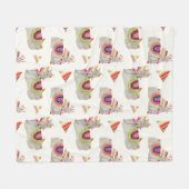 Llamarama Collectie Pattern II Fleece Deken (Voorkant (Horizontaal))