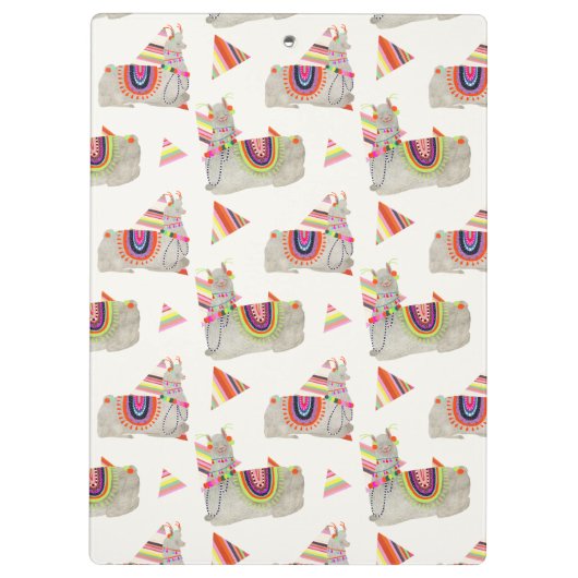 Llamarama Collectie Pattern II Klembord (Achterkant)