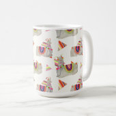 Llamarama Collectie Pattern II Koffiemok (Voorkant rechts)