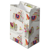 Llamarama Collectie Pattern II Medium Cadeauzakje (Achterkant Gekanteld)