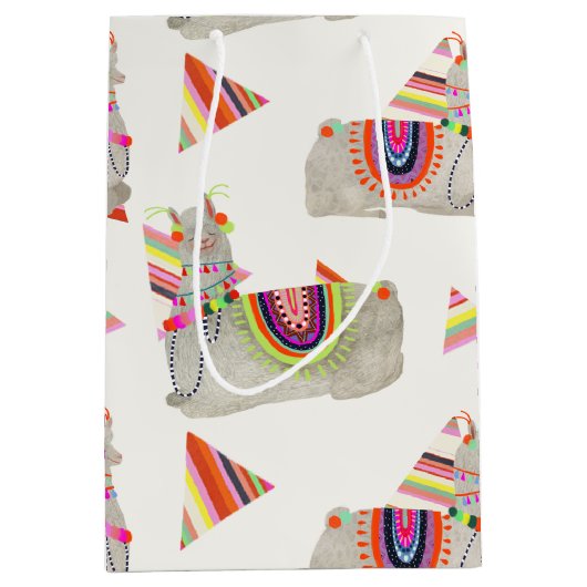 Llamarama Collectie Pattern II Medium Cadeauzakje (Voorkant)