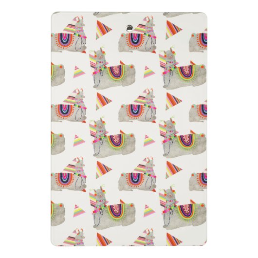 Llamarama Collectie Pattern II Mini Klembord (Achterkant)