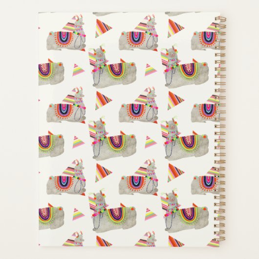 Llamarama Collectie Pattern II Planner (Achterkant)