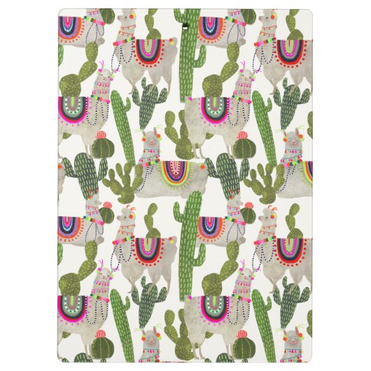 Llamarama Collectie Pattern Klembord (Achterkant)