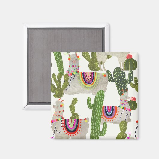 Llamarama Collectie Pattern Magneet (Voorkant / Achterkant)