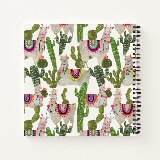 Llamarama Collectie Pattern Notitieboek (Achterkant)