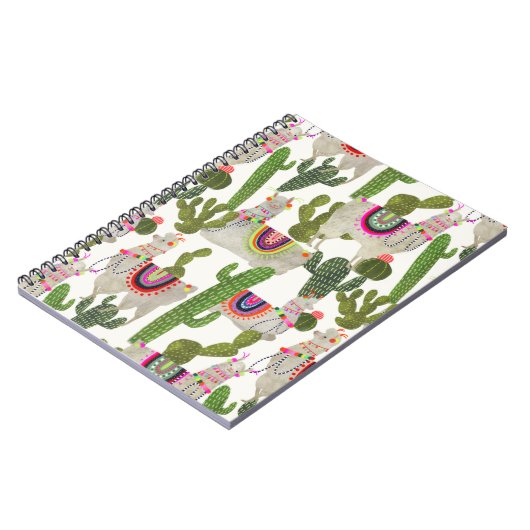 Llamarama Collectie Pattern Notitieboek (Linkerzijde)