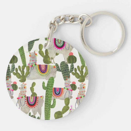 Llamarama Collectie Pattern Sleutelhanger (Achterkant)