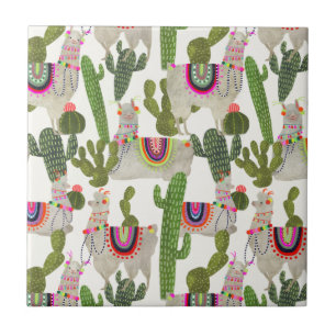 Llamarama Collectie Pattern Tegeltje