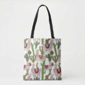 Llamarama Collectie Pattern Tote Bag (Voorkant)