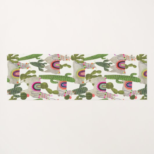Llamarama Collectie Pattern Yogamat (Achterkant (horizontaal))