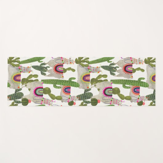 Llamarama Collectie Pattern Yogamat (Voorkant (horizontaal))