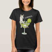 Llamarita in een Margarita glas T-shirt (Voorkant)