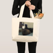Llamas als het Zoo afbeelding Grote Tote Bag (Voorkant (product))