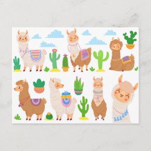 Llamas Briefkaart
