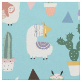 Llamas Cactus en Sloths Stof (Close Up)