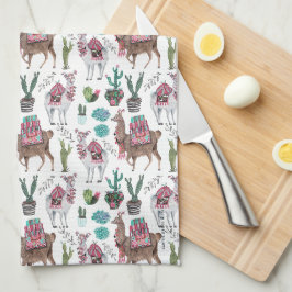 Llama's cactuspatroon | Theedoek