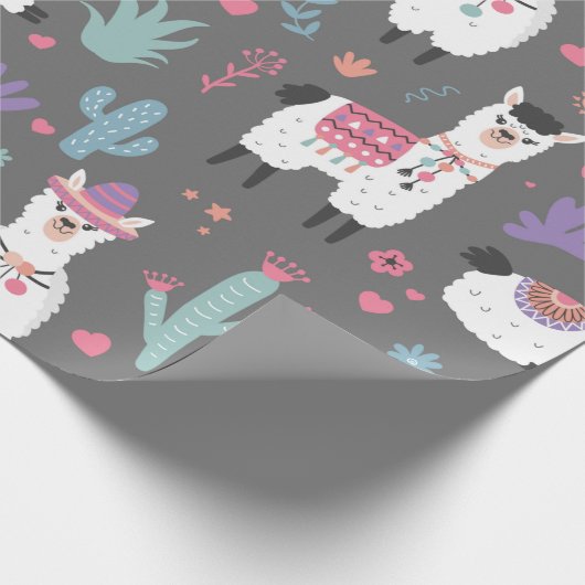 Llamas Cadeaupapier (Hoek)