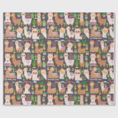 Llamas Cadeaupapier (Vlak)