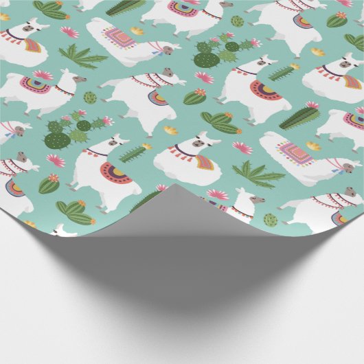 Llamas Cadeaupapier (Hoek)