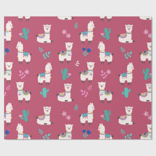 Llamas Cadeaupapier (Vlak)