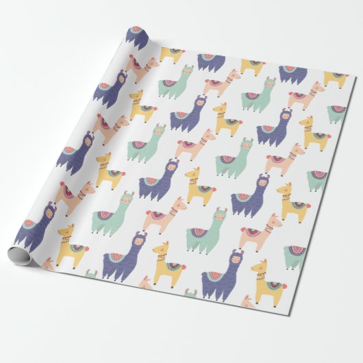 Llamas Cadeaupapier (Uitgerold)