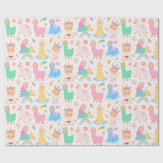 Llamas Cadeaupapier (Vlak)