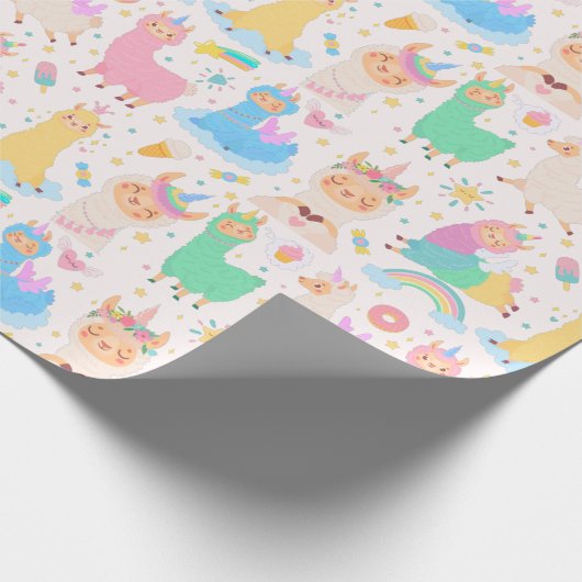 Llamas Cadeaupapier (Hoek)