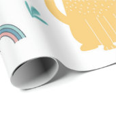 Llamas Cats Alapaca roze Girly Animals Boho Cadeaupapier (Rol Hoek)