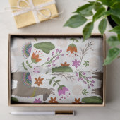 Llamas en Cactus op White Decoupage Tissuepapier (Geschenk)