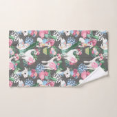 Llamas en Flowers Towel Bad Handdoek (Handdoek)