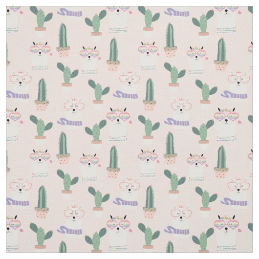 Llamas Fabric Stof (Swatch)