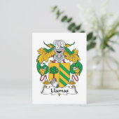 Llamas Family Crest Briefkaart (Staand voorkant)