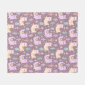 Llamas fleece deken (Voorkant (Horizontaal))