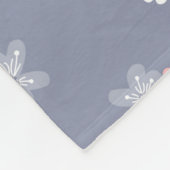 Llamas & Flowers Patroon Fleece Deken (Hoek)