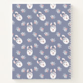 Llamas & Flowers Patroon Notitieboek (Achterkant)