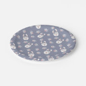 Llamas & Flowers Patroon Papieren Bordje (Gekanteld)