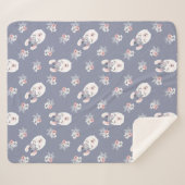 Llamas & Flowers Patroon Sherpa Deken (Voorkant (horizontaal))