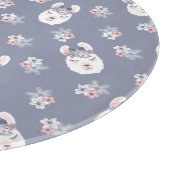 Llamas & Flowers Patroon Snijplank (Hoek)